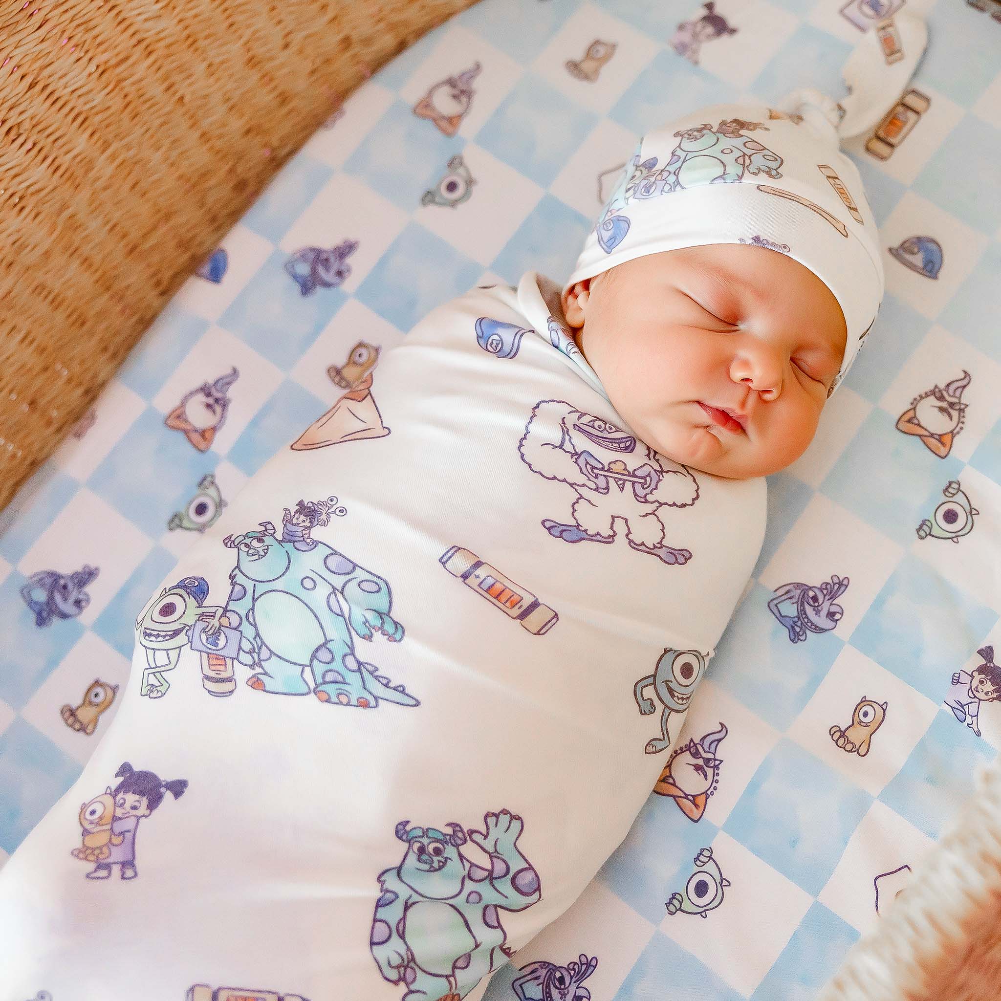 monsters inc blanket Knit Swaddle Blanket