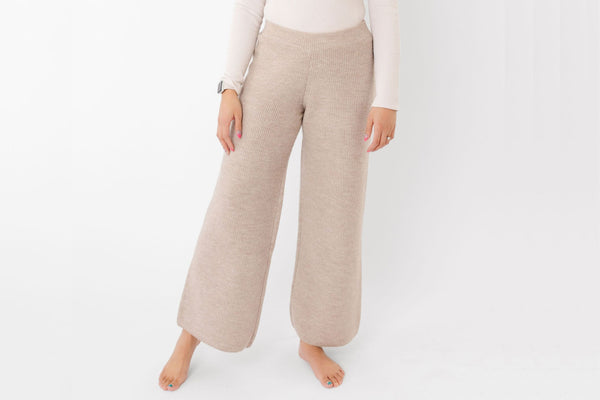 Women's Luxe Wide Leg Sweater Pant Collection