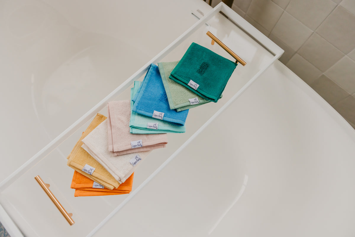 Copper Pearl 6 Ultra Soft Washcloths - Dove