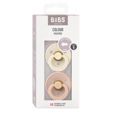 BIBS Colour 2 PACK Latex Ivory/Blush