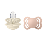 BIBS Supreme 2 PACK Silicone Ivory/Blush