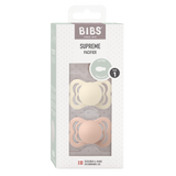 BIBS Supreme 2 PACK Silicone Ivory/Blush