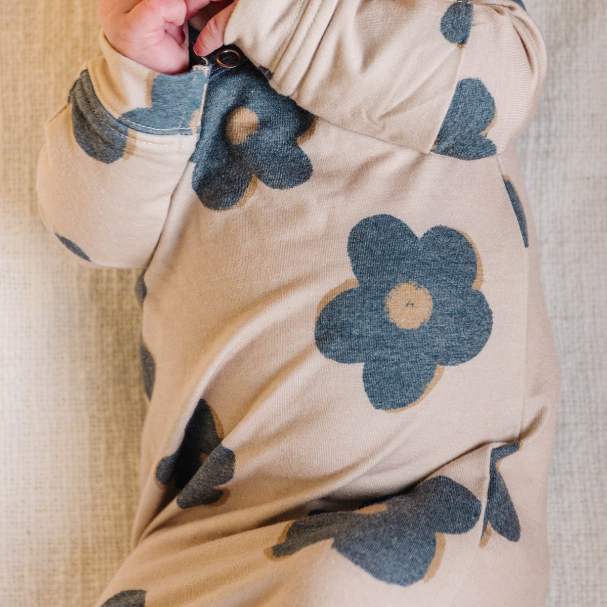 Newborn Knotted Gown - Gemma In Tan