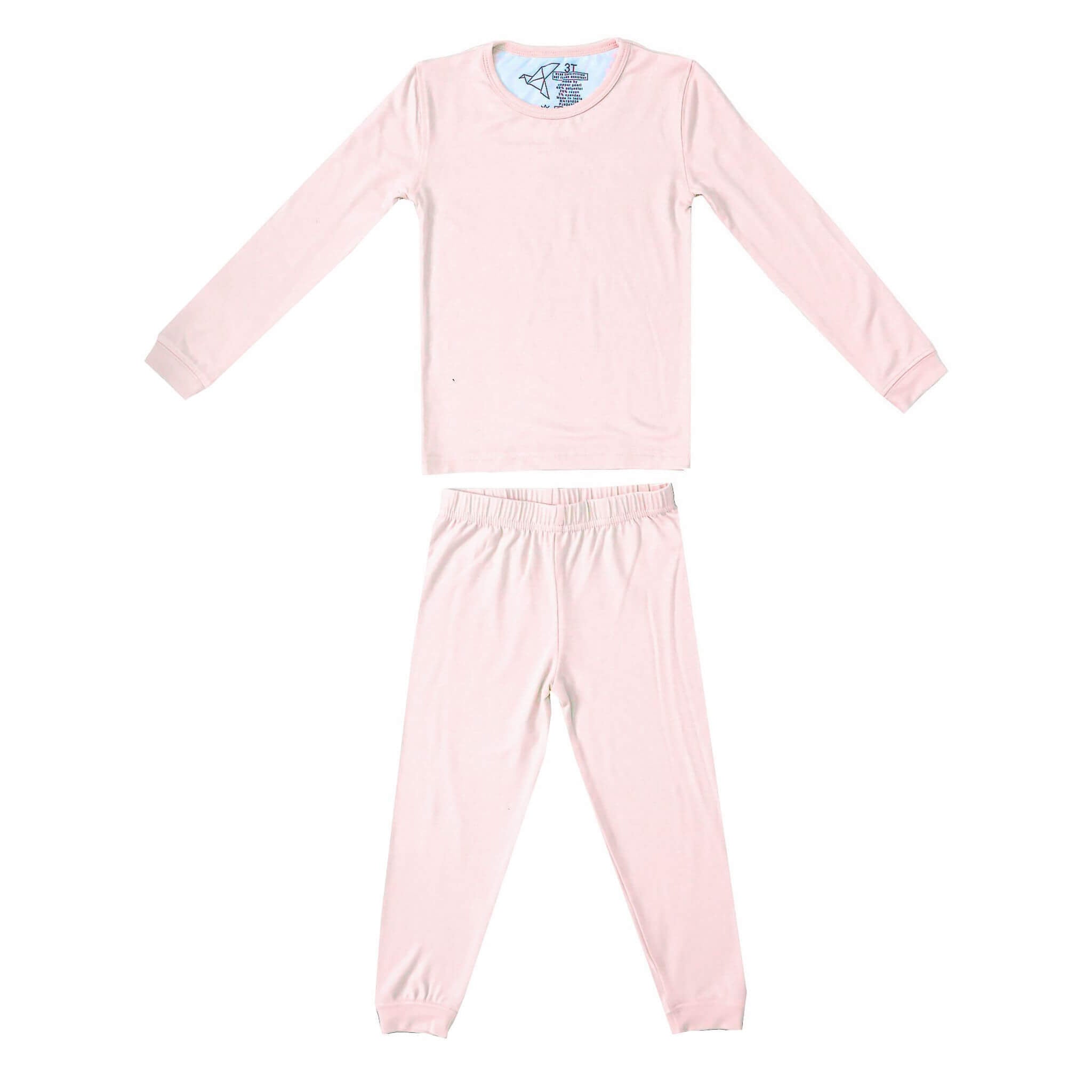 2pc Long Sleeve Pajama Set - Blush
