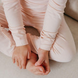 2pc Long Sleeve Pajama Set - Blush