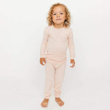 2pc Long Sleeve Pajama Set - Blush