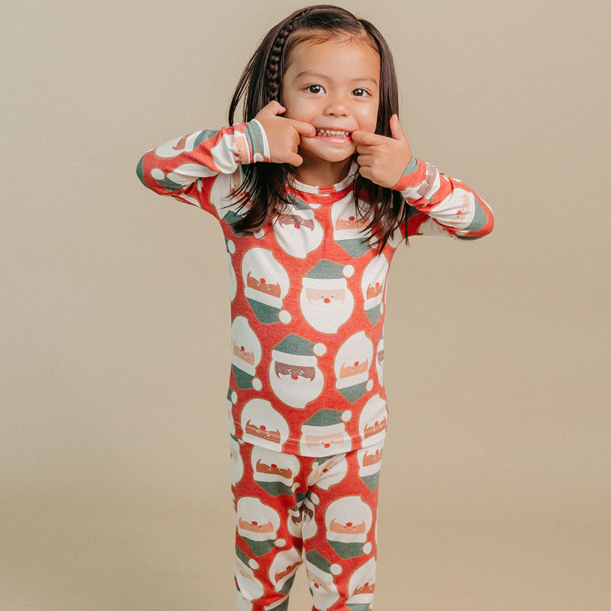 2pc Long Sleeve Pajama Set - Claus