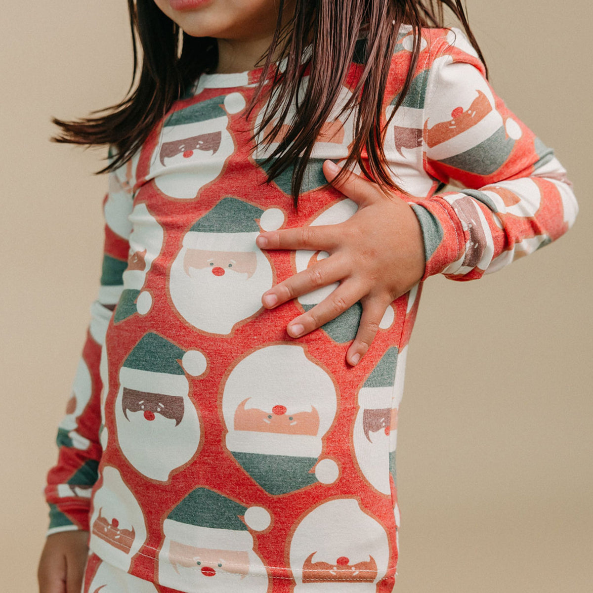 2pc Long Sleeve Pajama Set - Claus