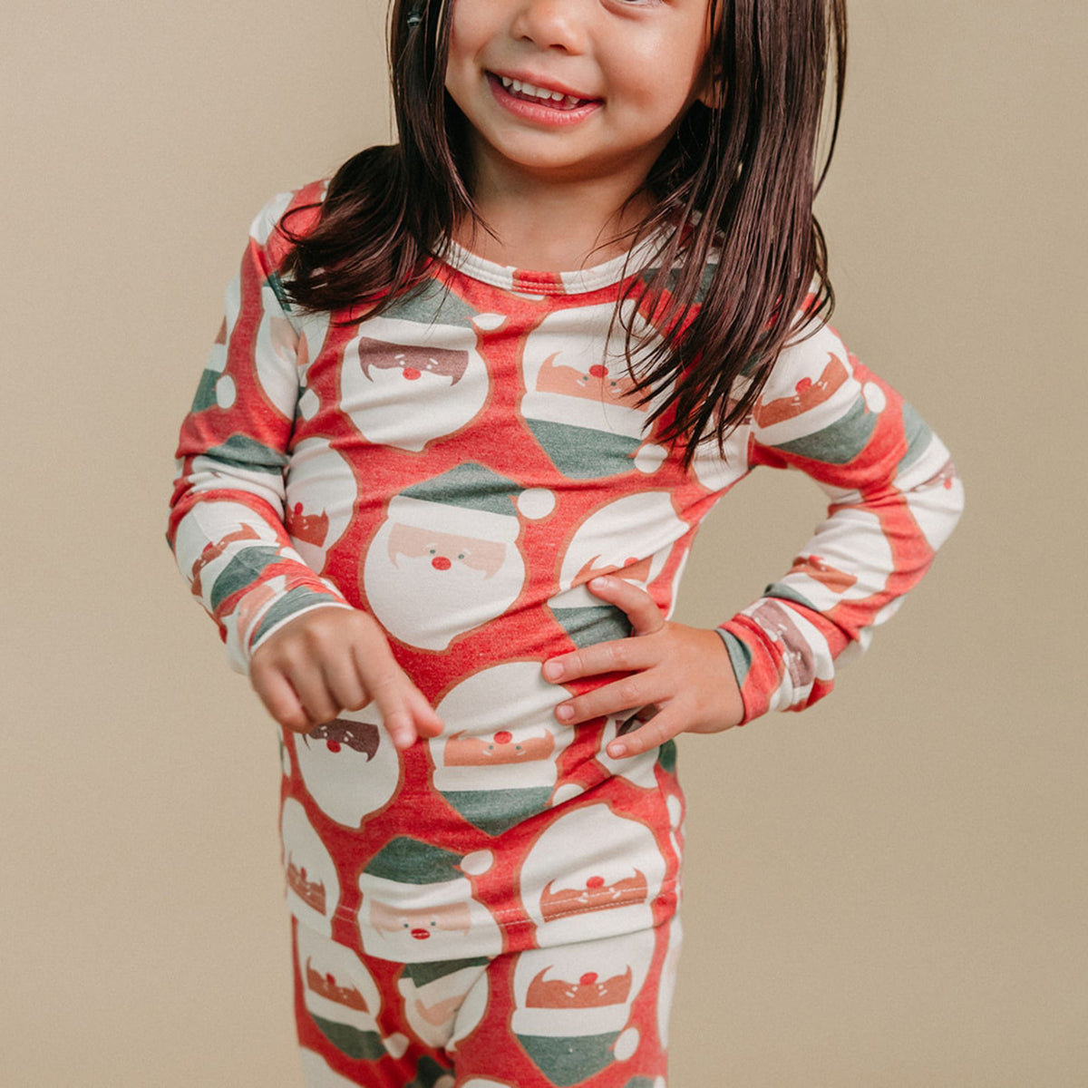 2pc Long Sleeve Pajama Set - Claus