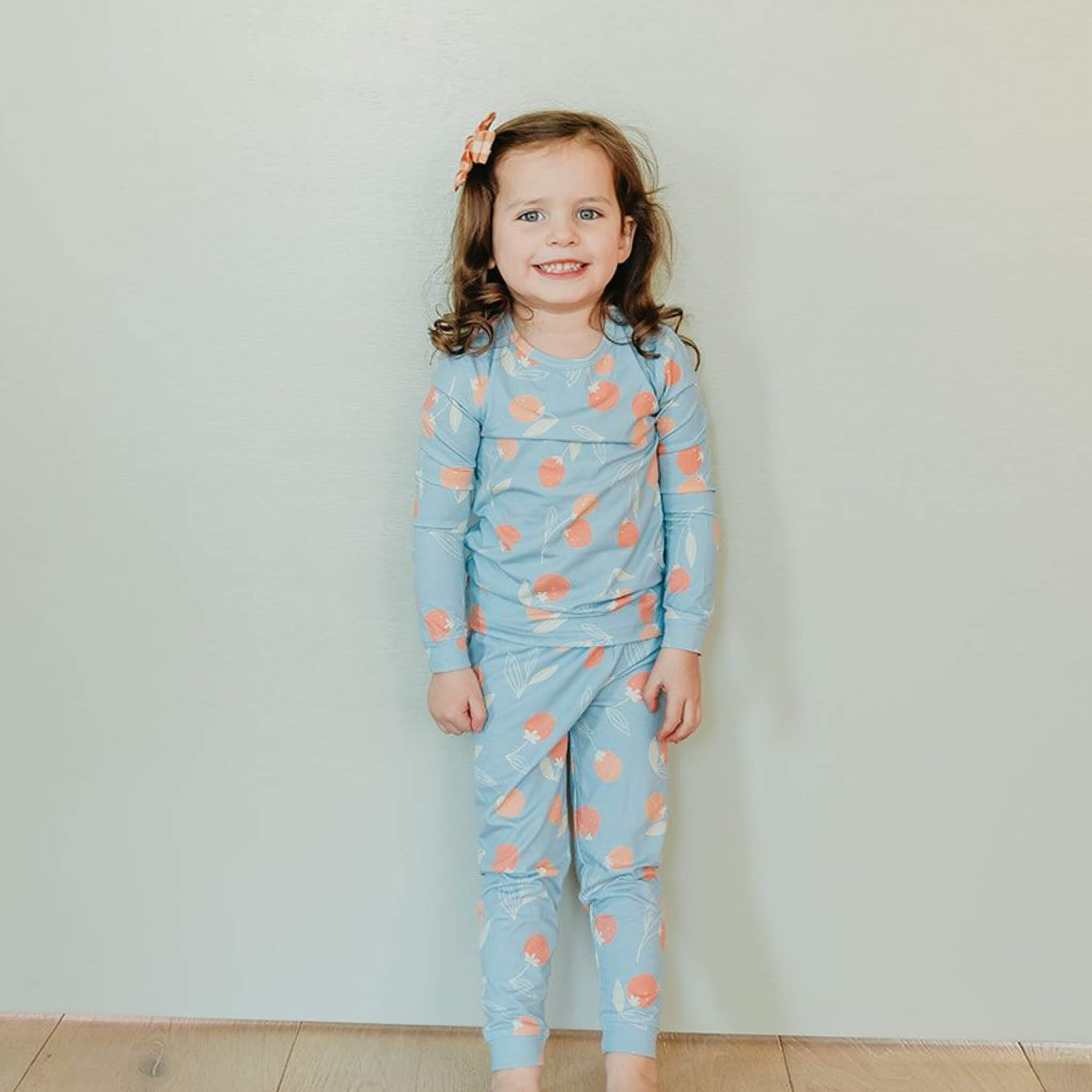 2pc Long Sleeve Pajama Set - Clementine