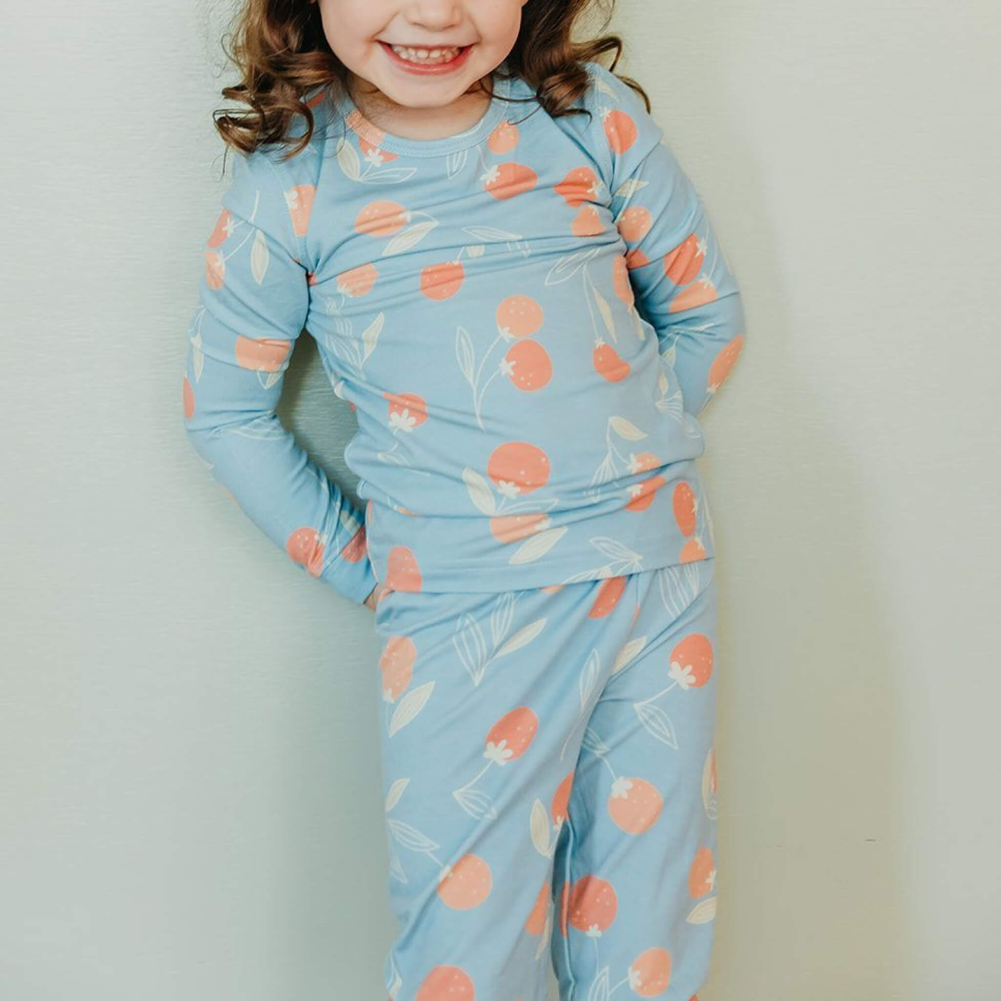 2pc Long Sleeve Pajama Set - Clementine