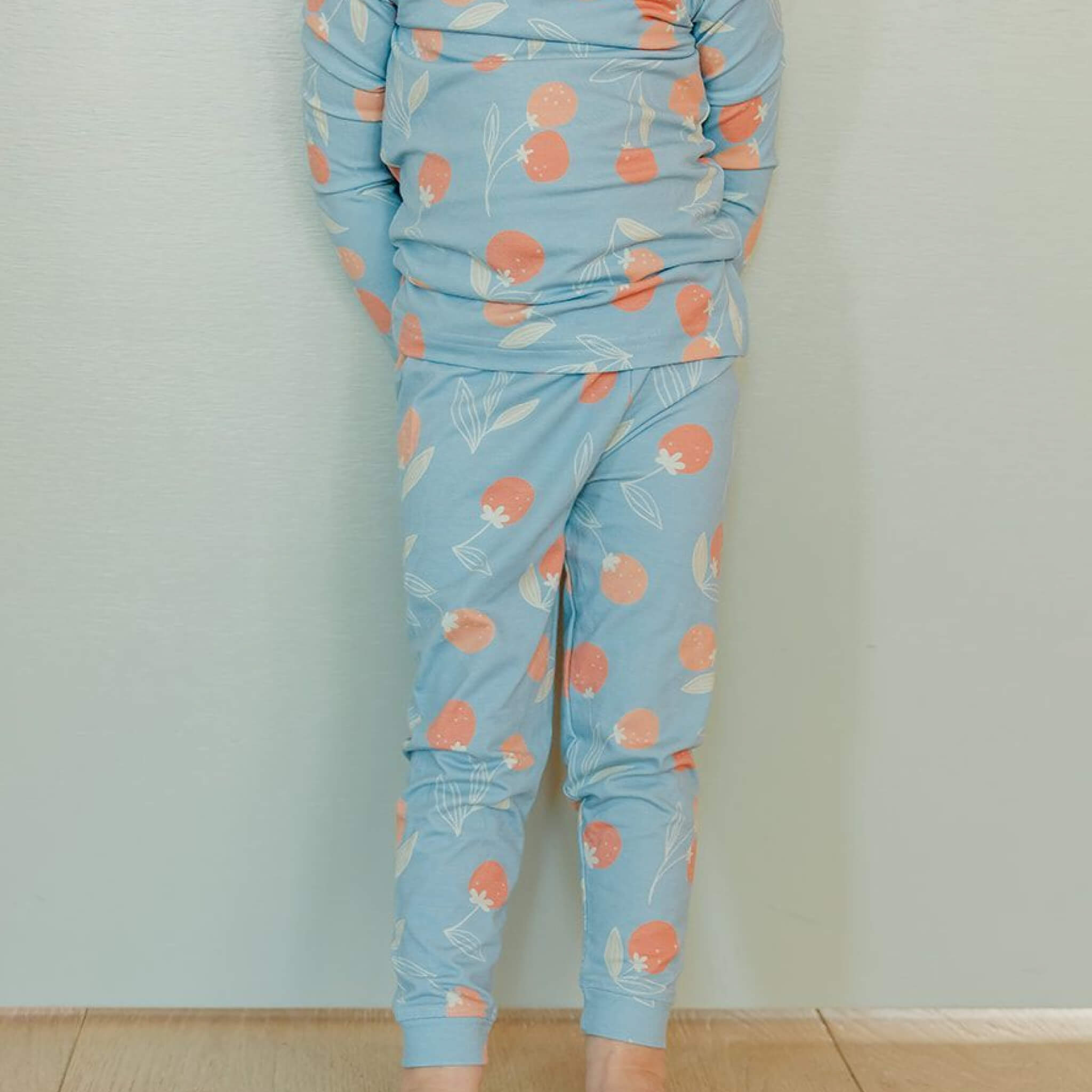 2pc Long Sleeve Pajama Set - Clementine
