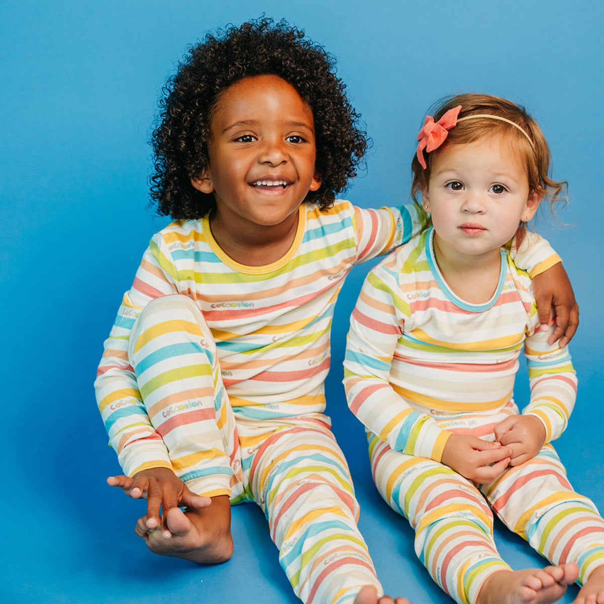 2pc Long Sleeve Pajama Set - CoComelon Stripe