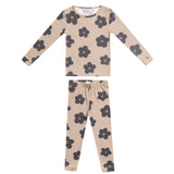 2pc Long Sleeve Pajama Set - Gemma in Tan