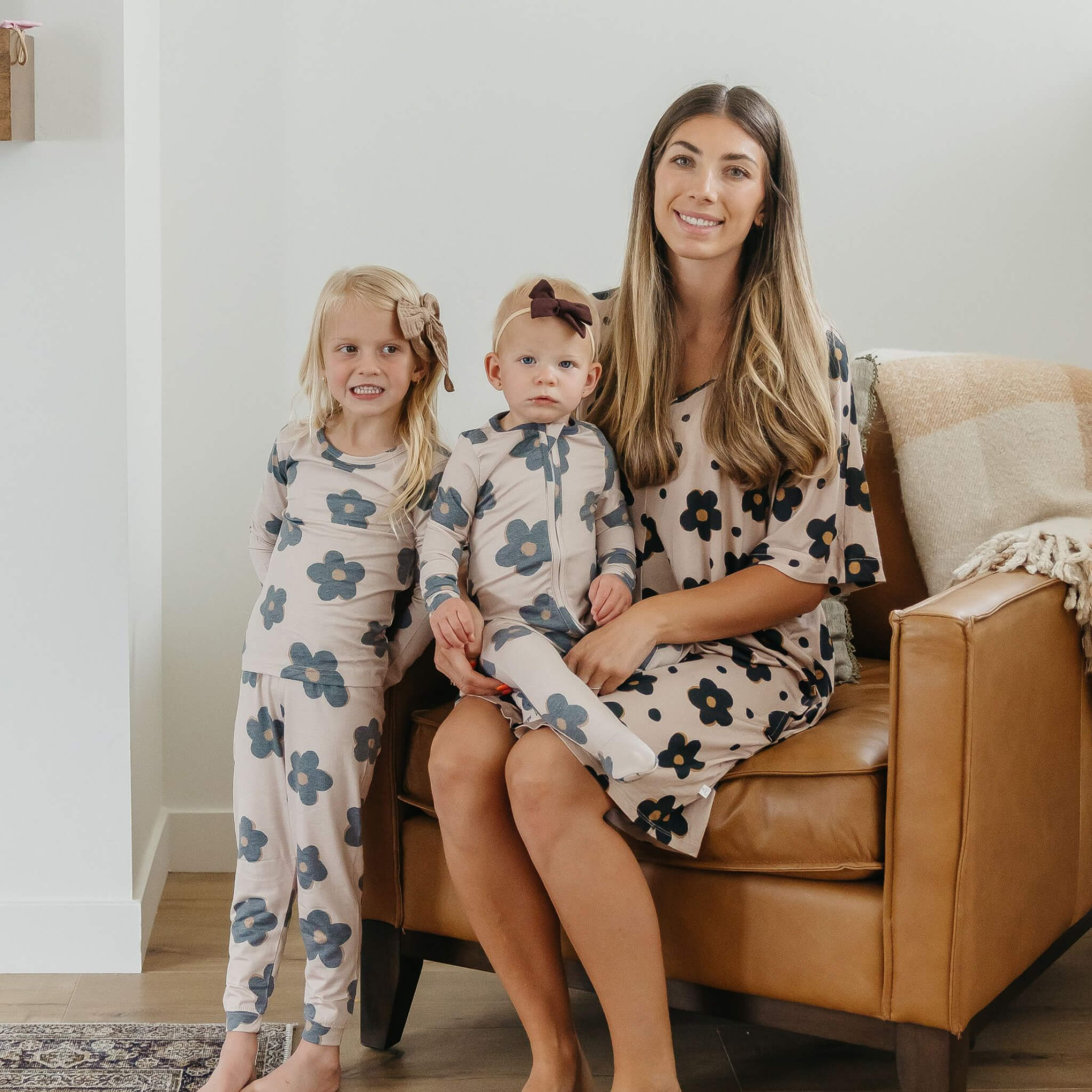 2pc Long Sleeve Pajama Set - Gemma in Tan