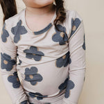 2pc Long Sleeve Pajama Set - Gemma in Tan