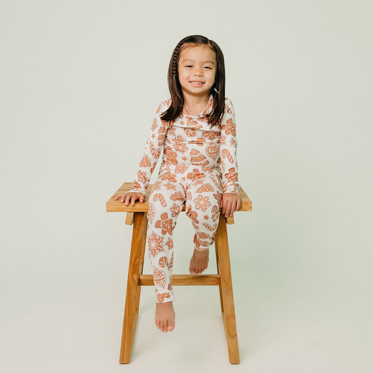 2pc Long Sleeve Pajama Set - Gingerbread