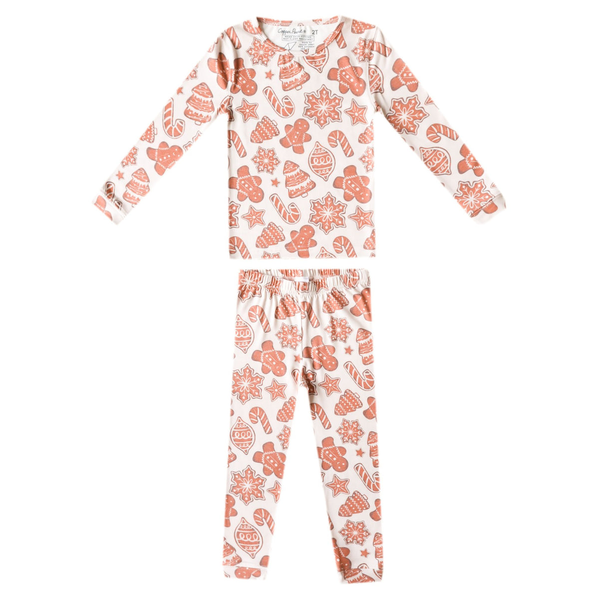 2pc Long Sleeve Pajama Set - Gingerbread