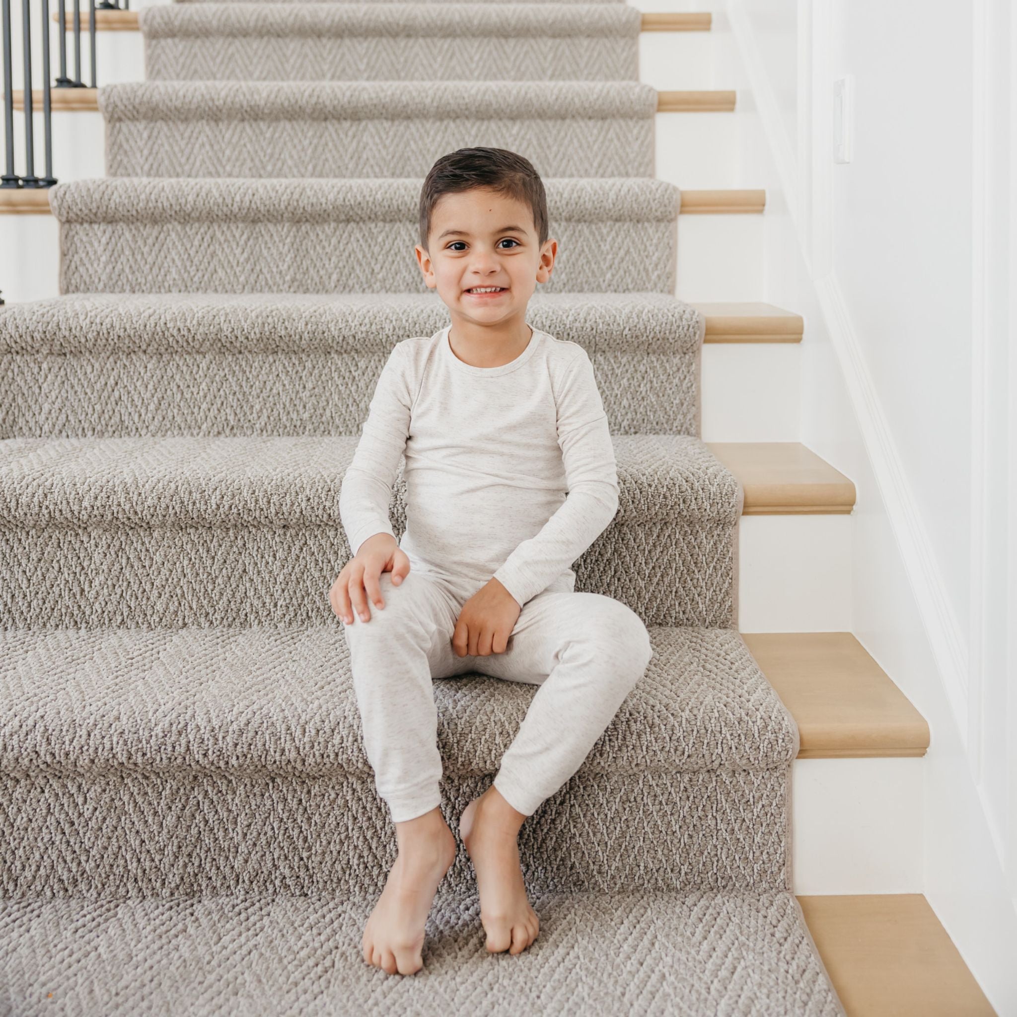 2pc Long Sleeve Pajama Set - Oat