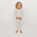 2pc Long Sleeve Pajama Set - Oat