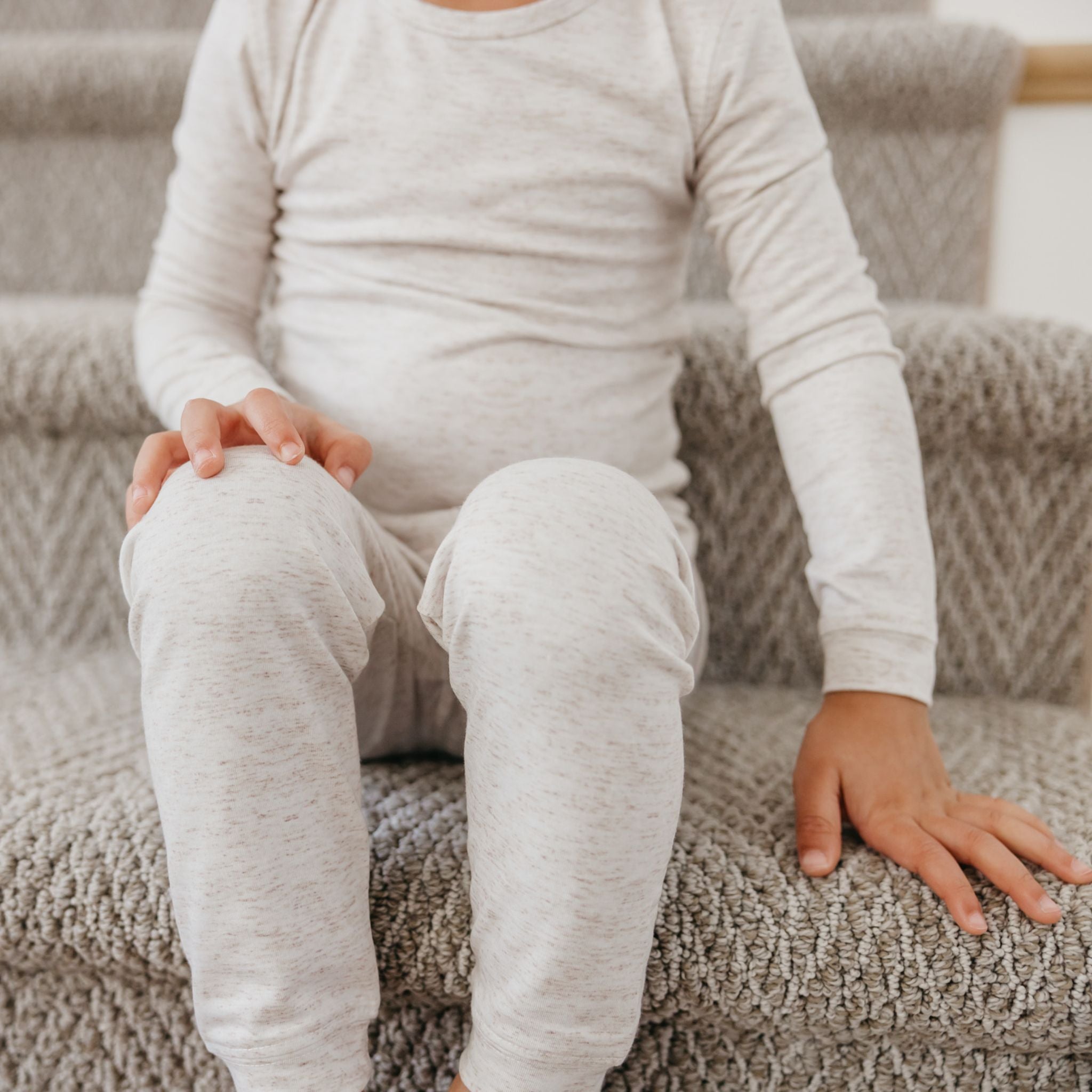 2pc Long Sleeve Pajama Set - Oat