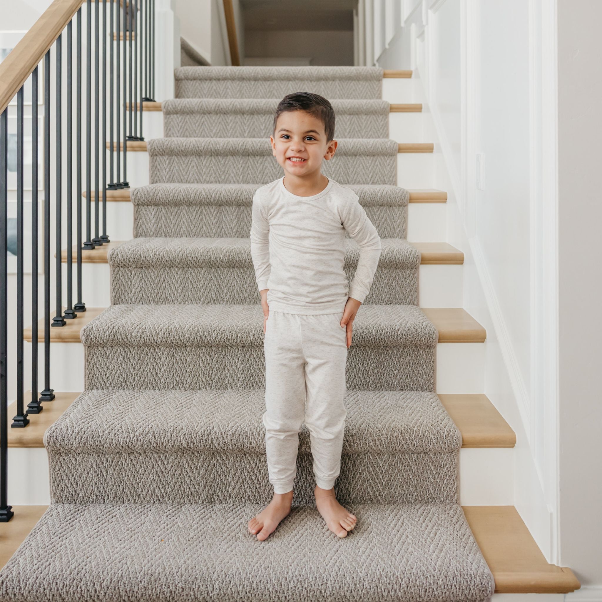 2pc Long Sleeve Pajama Set - Oat