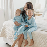 2pc Long Sleeve Pajama Set - Surf