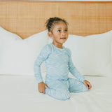2pc Long Sleeve Pajama Set - Surf