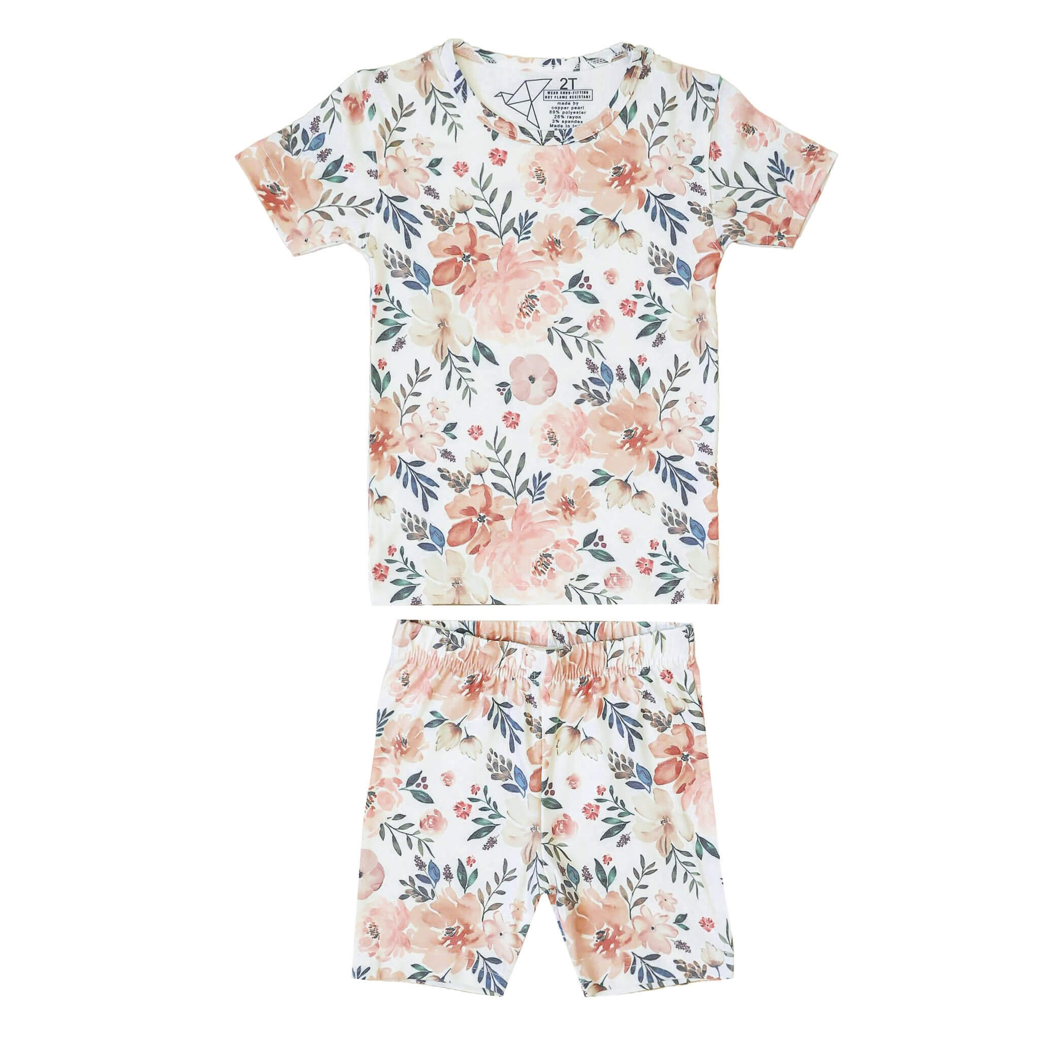 2pc Short Sleeve Pajama Set - Autumn