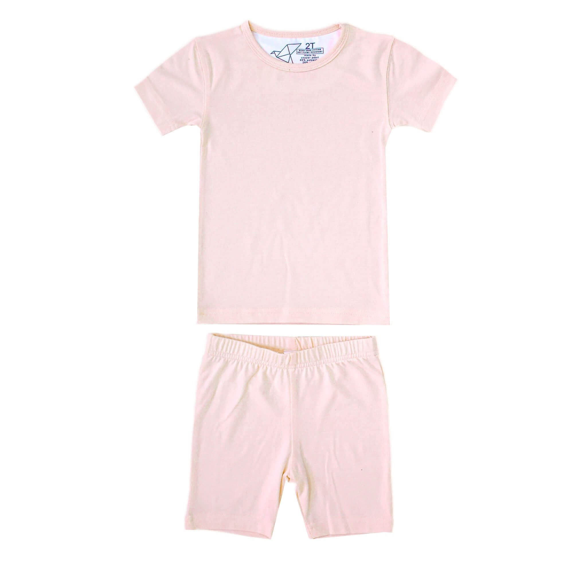 2pc Short Sleeve Pajama Set - Blush