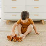 2pc Short Sleeve Pajama Set - Camel