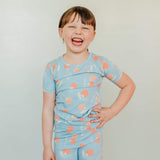 2pc Short Sleeve Pajama Set - Clementine