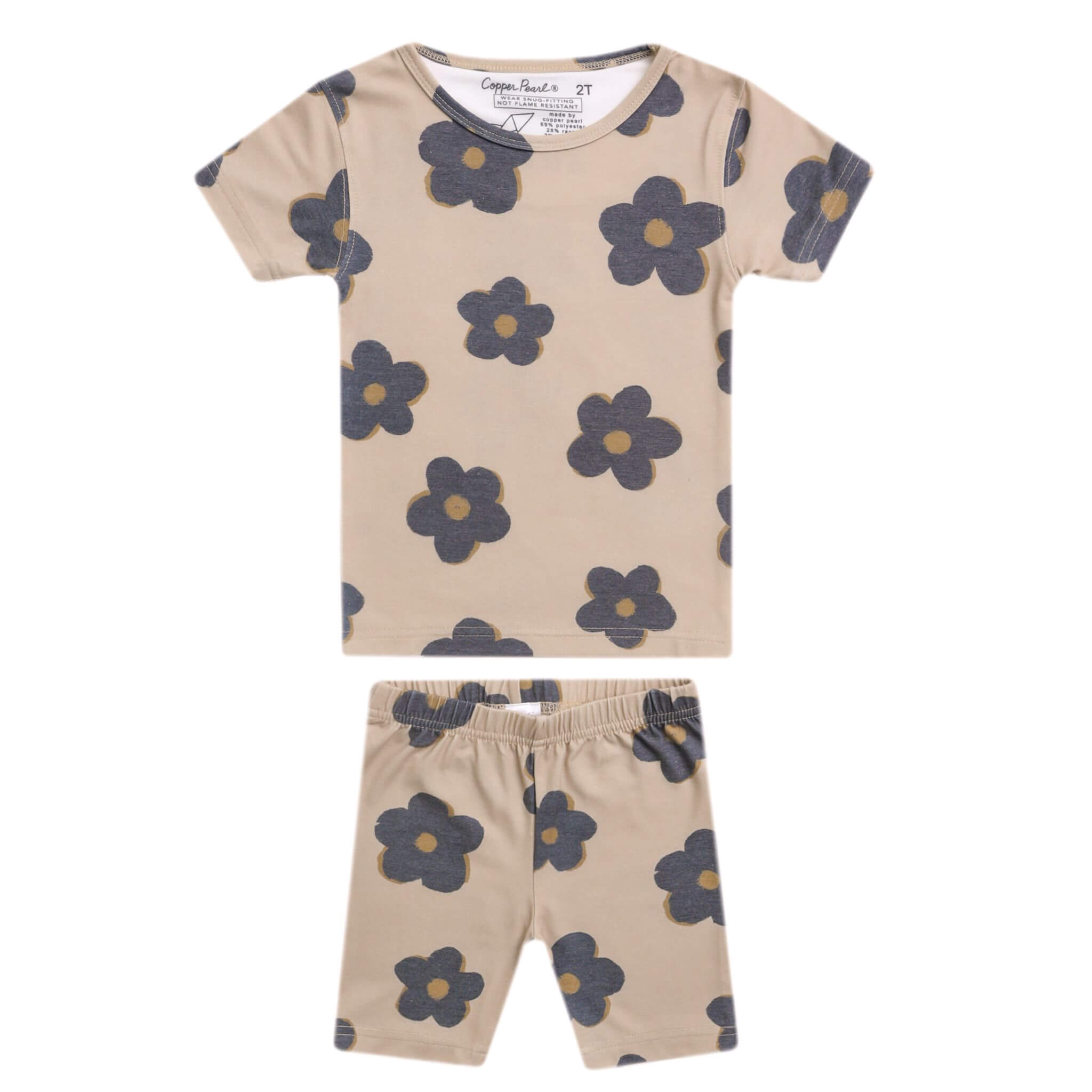 2pc Short Sleeve Pajama Set - Gemma In Tan