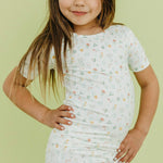 2pc Short Sleeve Pajama Set - Mabel 