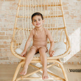 2pc Short Sleeve Pajama Set - Pecan