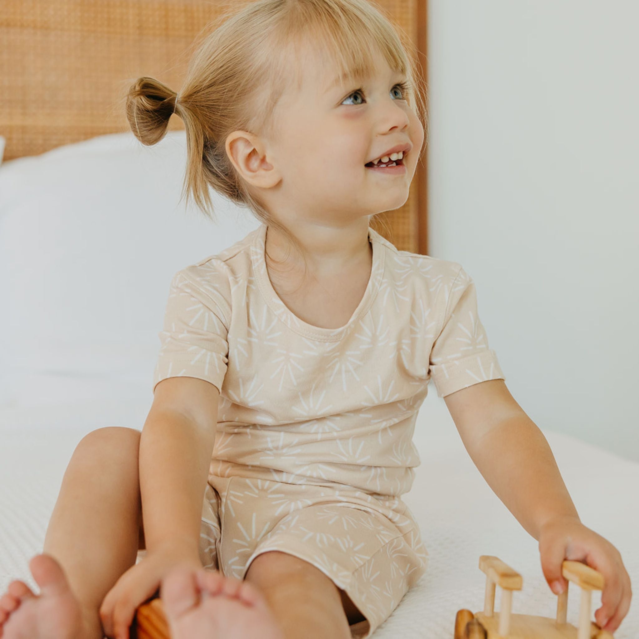 2pc Short Sleeve Pajama Set - Sol