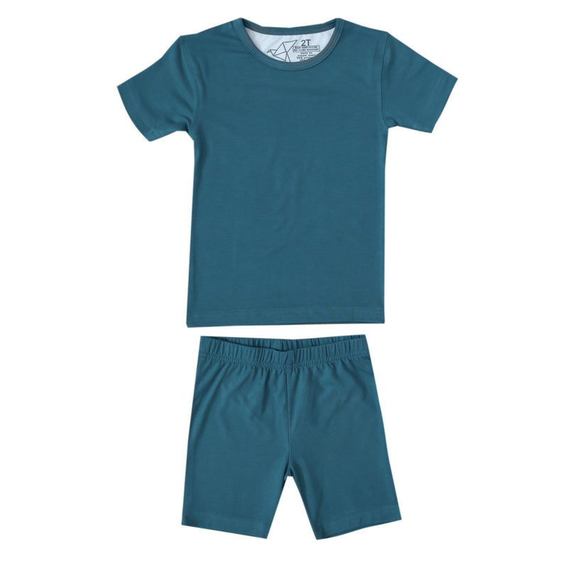 2pc Short Sleeve Pajama Set - Steel