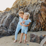 2pc Short Sleeve Pajama Set - Surf