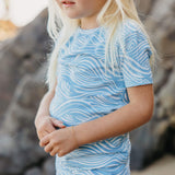 2pc Short Sleeve Pajama Set - Surf