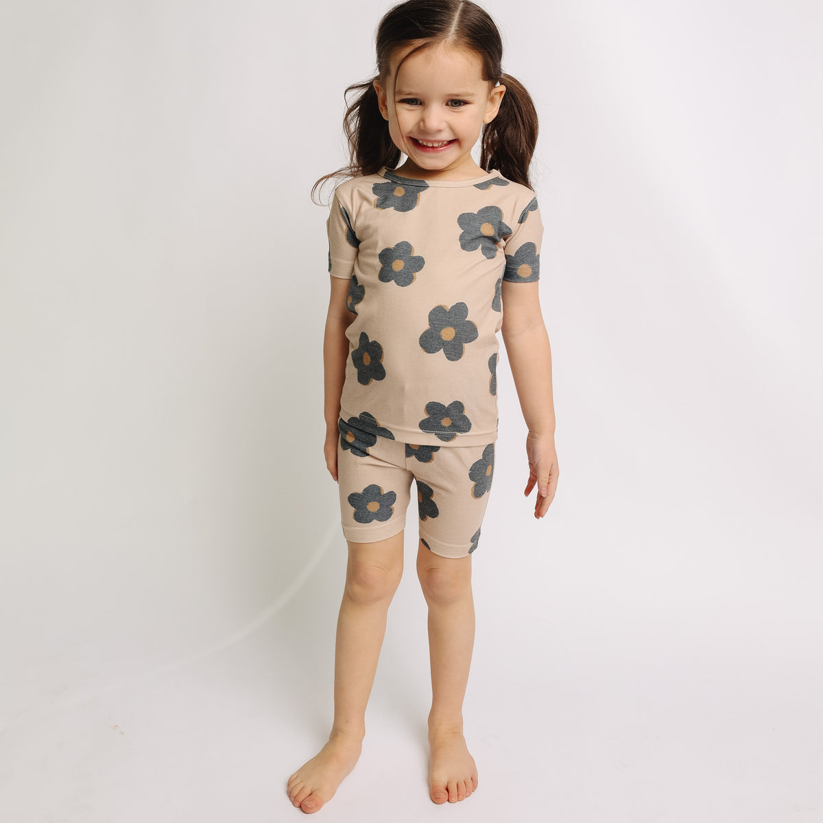 2pc Short Sleeve Pajama Set - Gemma In Tan