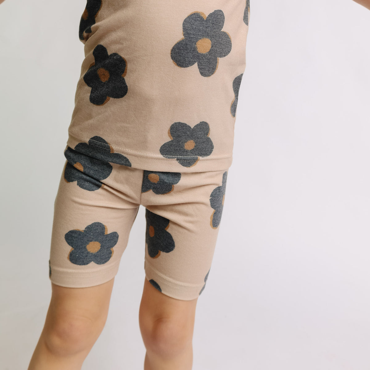 2pc Short Sleeve Pajama Set - Gemma In Tan