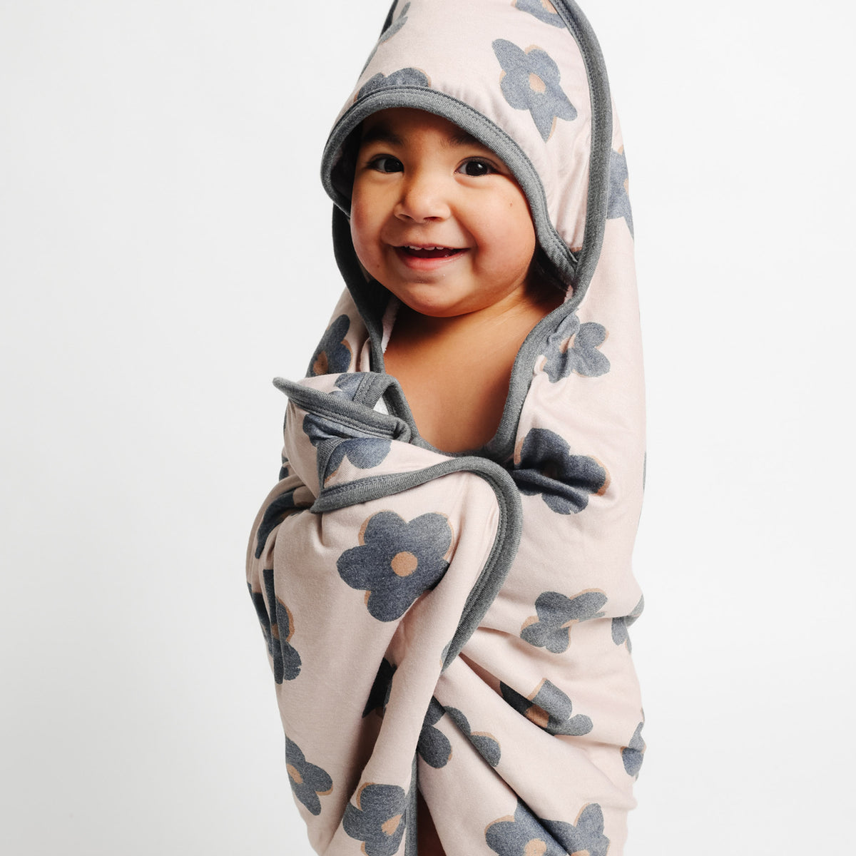 Premium Baby Knit Hooded Towel - Gemma In Tan