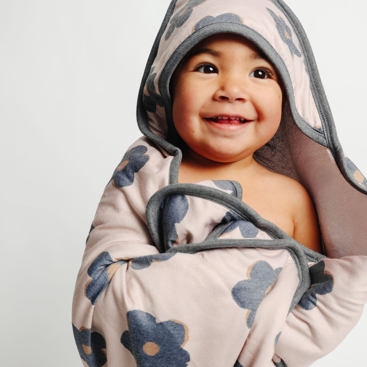 Premium Baby Knit Hooded Towel - Gemma In Tan