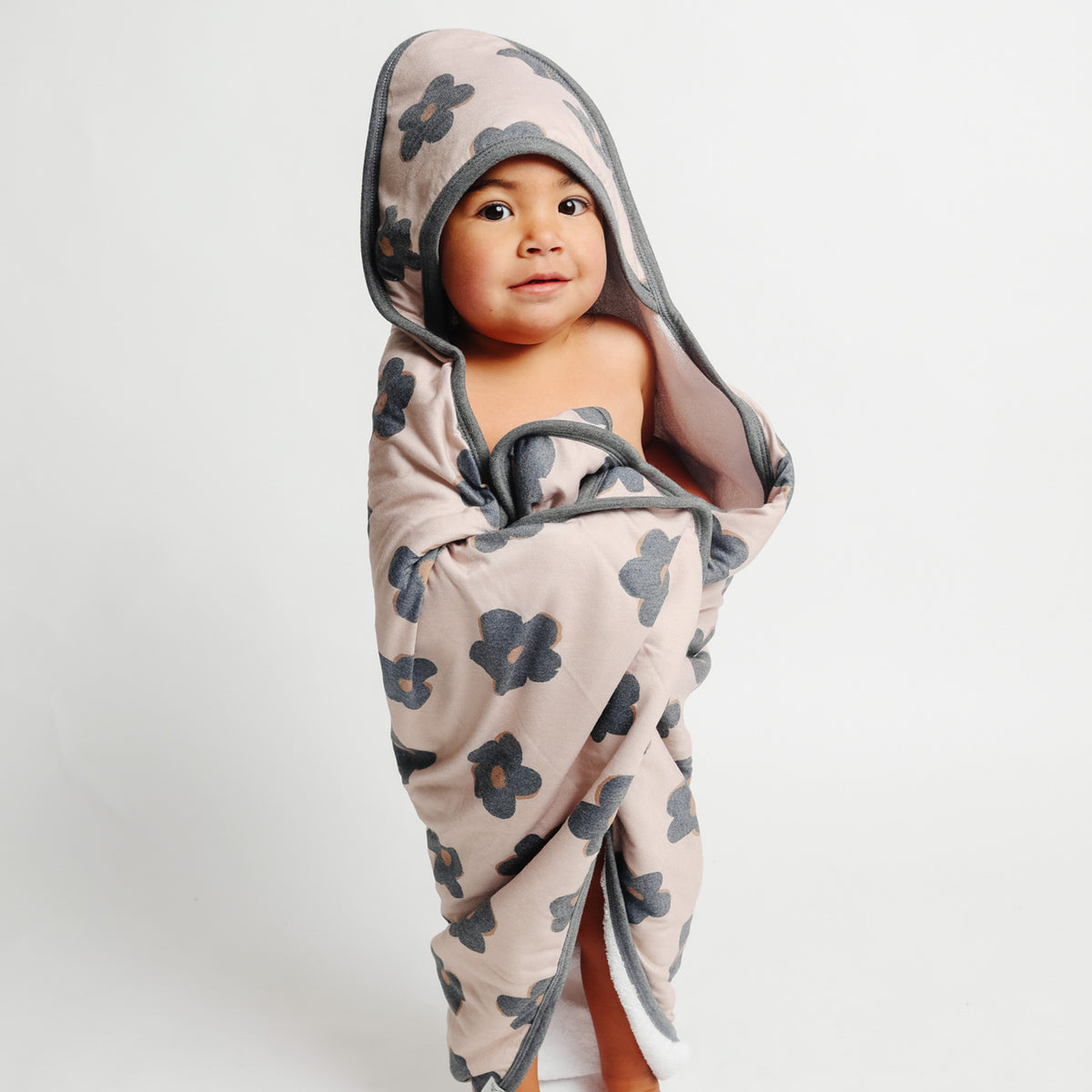 Premium Baby Knit Hooded Towel - Gemma In Tan