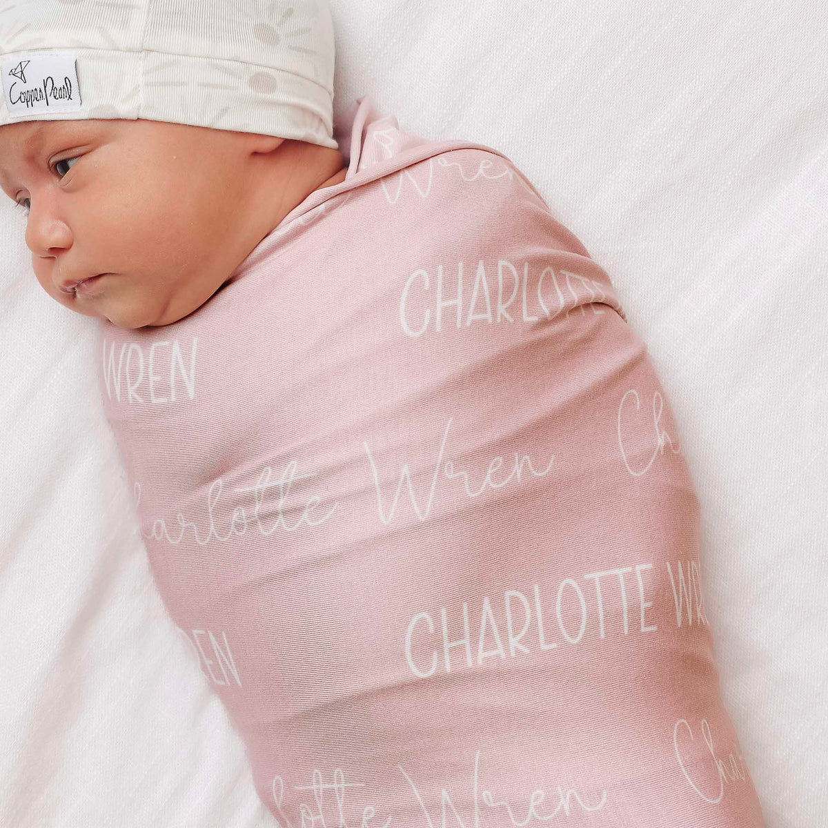 Personalized Baby Name Swaddle Blanket - Crepe