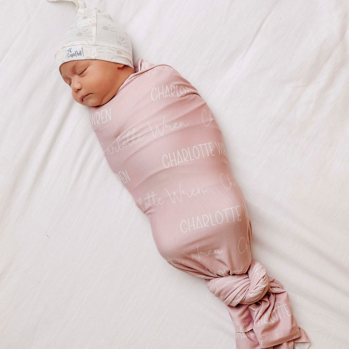 Personalized Baby Name Swaddle Blanket - Crepe