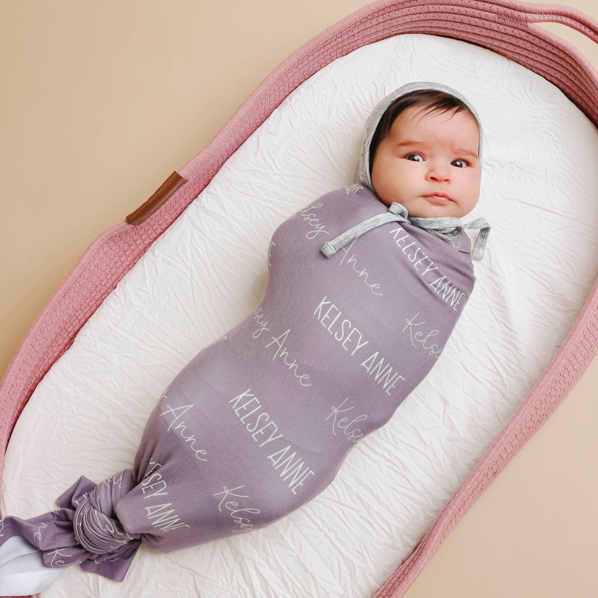 Name swaddle blanket best sale