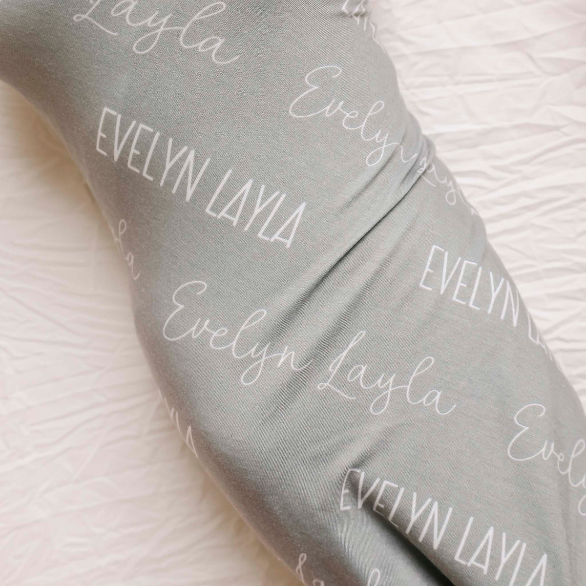 Personalized Baby Name Swaddle Blanket - Forest