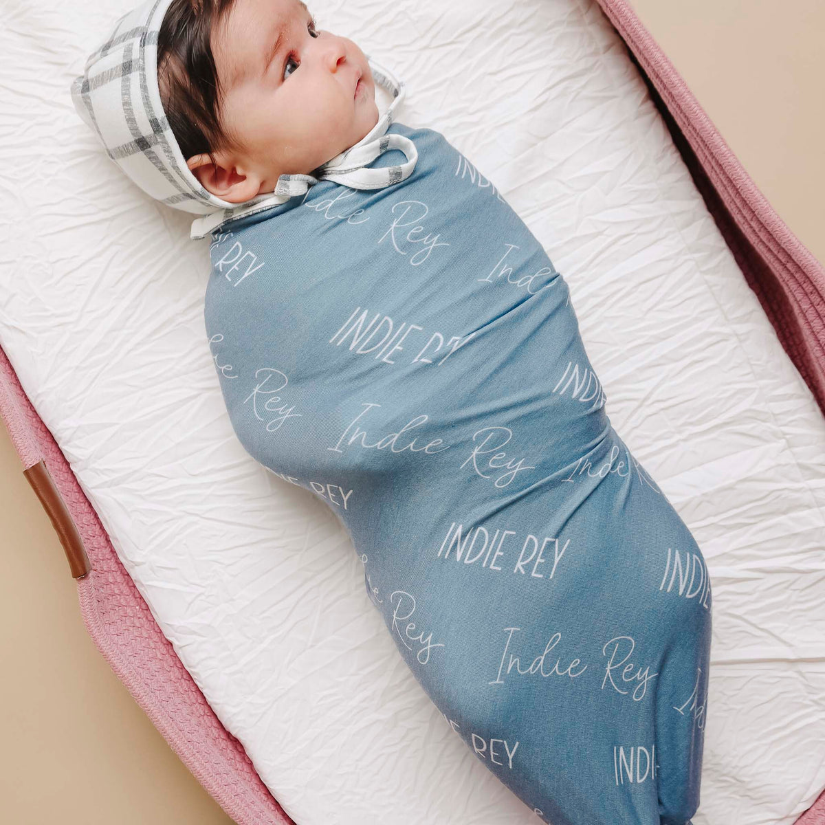 Personalized Baby Name Swaddle Blanket - Ocean