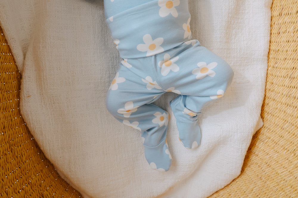 Footed Baby Pants- Della